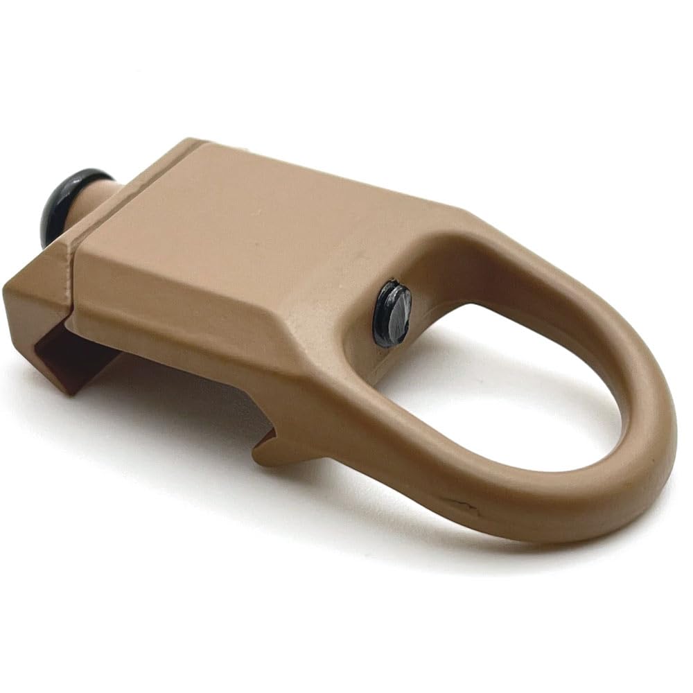 RALSPEC 20mm Dark Earth Rail Sling Attachment Mount Point for Weaver Picatinny Rails Tactical Airsoft Rifle Gun RSA