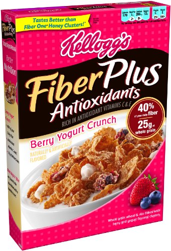 Kellogg's fiber Plus antioxidants cinnamon oat crunch cereal,10000319 (038000511523)