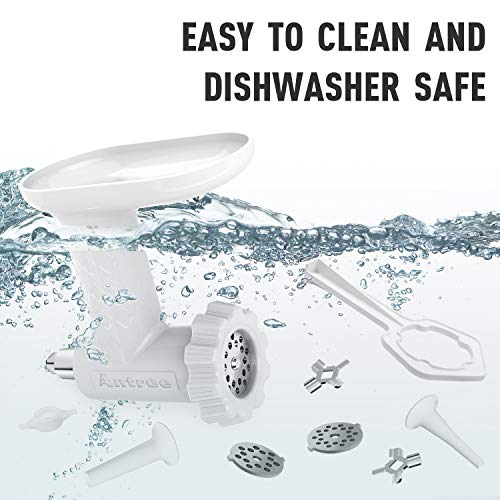 Antree Meat Grinder Attachment For KitchenAid Stand Mixers Includes 2