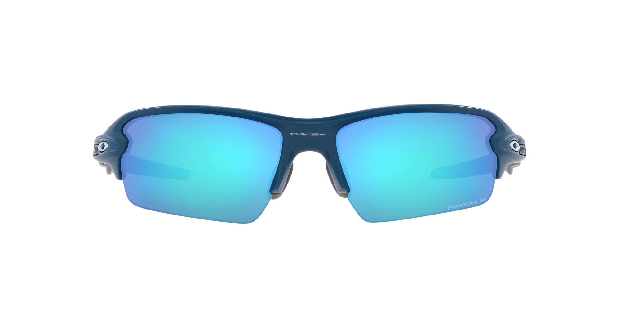 Photo 1 of Oakley Men's OO9271 Flak 2.0 Low Bridge Fit Rectangular Sunglasses, Matte Poseidon/Prizm Sapphire Polarized, 61 mm
