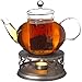 GROSCHE MONACO 42 oz Glass Tea pot with glass tea Infuser 1250 ml Capacity. Heatproof borosilicate glass and all glass tea infuser for all types of loose tea tea infusion