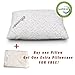 Cr Sleep Shredded Bamboo Memory Foam Pillow for Neck Support with Free Pillowcase, Queen