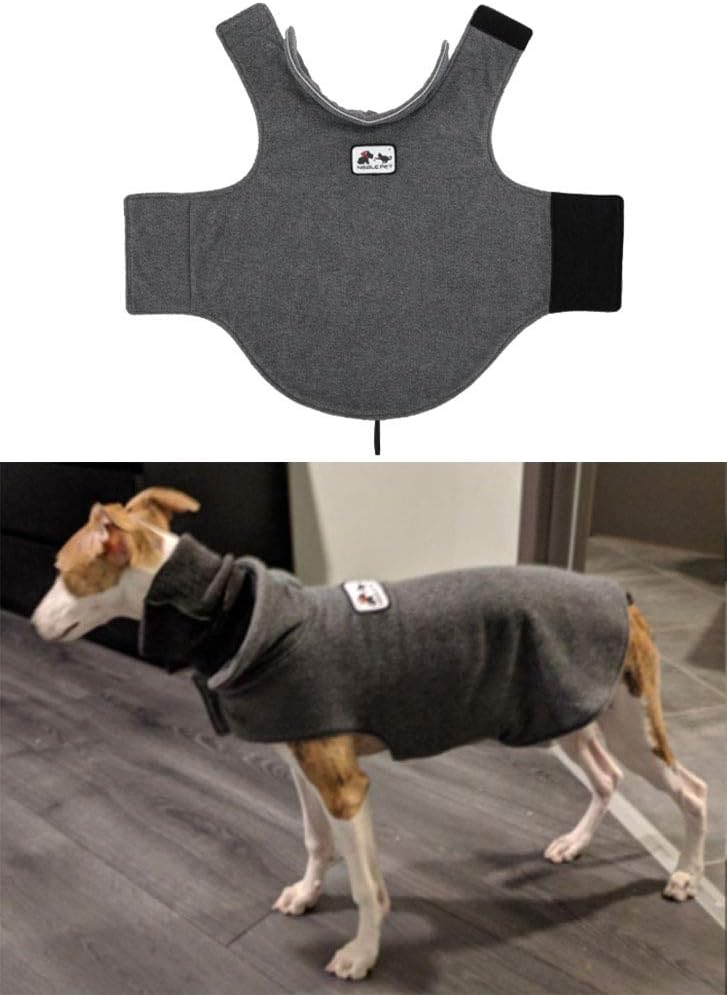 Morezi Cozy Fleece Dog Coats Puppy Clothes Elastic Belly Vest Waistcoat Winter Warm Jacket Reversible Dog Coat for Small Medium Large Dogs - Image 4