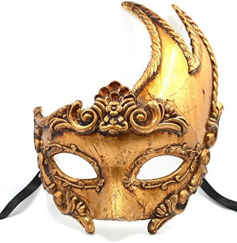 Masquerade Bottega  "The Enygma" Venetian Mask, Gold