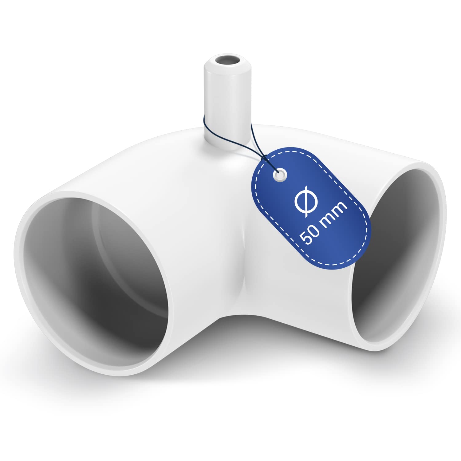 Aquade PVC Angle 90 ° 50 mm 2 x Socket for Whrlpoolbau or Garden Whirlpool Fitting