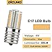 DiCUNO E17 LED Bulb Dimmable, Under Microwave Oven Appliance Light, 4W (30W Incandescent Equivalent), Warm White 3000K, AC110-130V for Stove Top Lights, Kitchen Lighting (2-Pack)