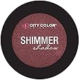 City Color Cosmetics Metallic Shimmer Eyeshadow | Vibrant, Bold, Beautiful Pigmented Makeup (Marsala)