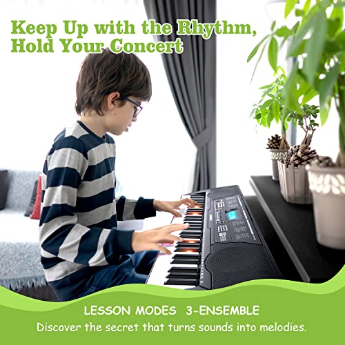 Souidmy CL260 61 Key Quick Start Electric Keyboard, 3 Lesson Modes
