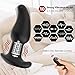 Vibrating Butt Plug Anal Vibrator with Rotation Male Prostate Massager with 10 Vibration Rechargeable Treediride Anal Butt Plug for Beginners Men Women with Remote Waterproof