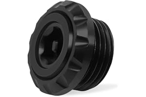 HAONEL Engine Oil Filler Cap Cover Replacement for Bmw S1000RR 2009-2018/ S1000R 2014-2018/ S1000XR 2015-2018 Aluminum Anti-theft Oil Filler Plug(Black)