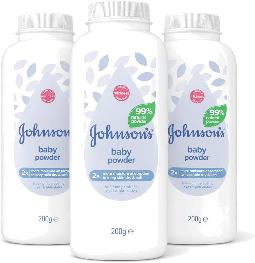 Johnson's Baby Powder 600g Multipack 3 x 200g Mild & Gentle
