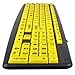 Action Gear EZ Eyes High Contrast Large Print USB Keyboard and Mouse Kit (ZK520-MS26-2PK)