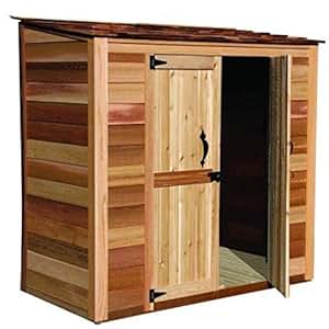 Amazon.com : Garden Chalet Wood Lean-To Shed Size: 6.2' x ...