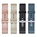 Vancle Replacement Bands Compatible with Fitbit Blaze, 4 Pack (Rose Gold, Gold, Black, Slate, Small)