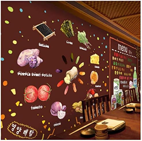 Korean Restaurant, Gourmet Snack bar, Vegetables,3D HD murallandscapeWear-Resistant Waterproof Bedroom Livig Room TV Sofa Backdrop Wall Paper -A6