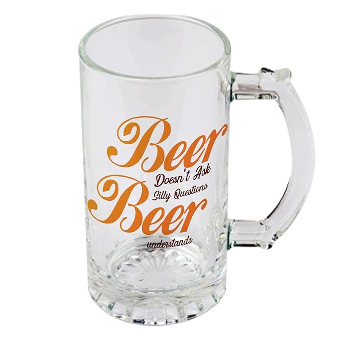 Buy ePrintMonk Funny and Cool Quote Beer Doesn't Ask Silly Question