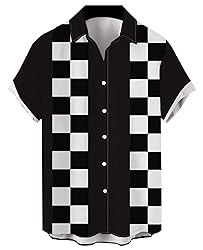 Men's 50s Vintage Bowling Shirts Rockabilly