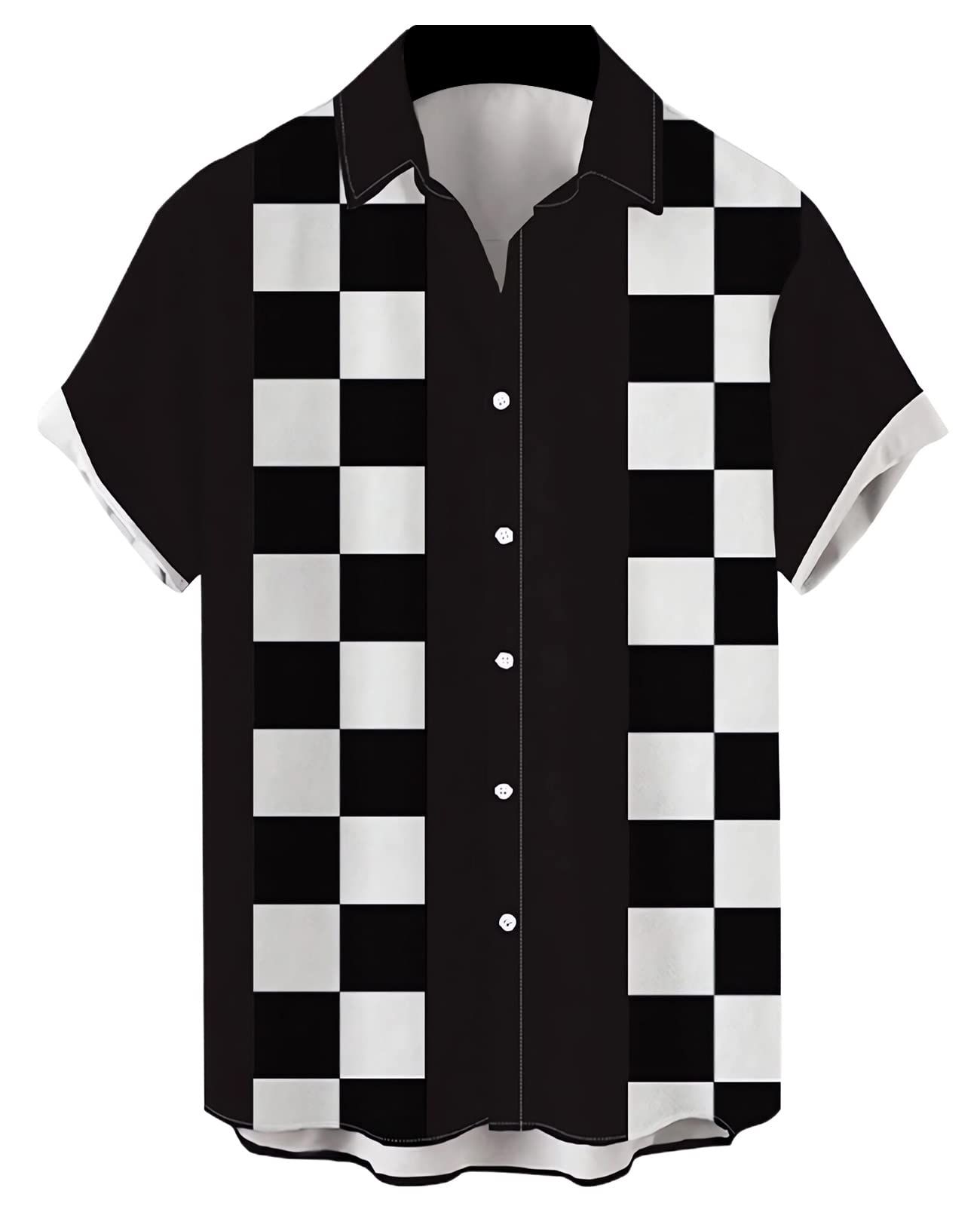 Men's 50s Vintage Bowling Shirts Rockabilly