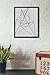 Geometric Art Print (Unframed), Modern Art Print, Abstract Art Poster, Mid-century Art, Cafe, Industrial, Loft, Wire Art, Black and White, 8x10