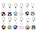 HOUSWEETY 12 Mixed Birthstone Clip On Charm Fit Chain Bracelet