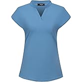 Vidusou Golf Shirts for Women Polo Tennis Shirts Sport T-Shirts Workout Tops