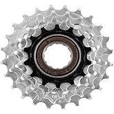 Sturmey Archer MFM2A6DS Freewheel - Brown | SunRace M2A 6-Speed Freewheel 14-28T, Chrome &amp; Black, HG Compatible