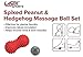 Laser Sports Spiked Peanut Roller & Hedgehog Foot Massager Ball Set - Ideal for Plantar Fasciitis, Concentrated Pressure, and Targeted Pain Relief