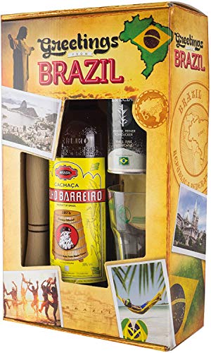 VELHO BARREIRO Caipirinha-Set"Greetings from Brazil" Cachaça 700ml 39% vol – Bild 4