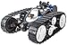 7TECH RC Tank battle Stunt Car, Remote Control Tank with LED Lights Music Transformation 360°Flip Black