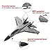 ASfairy-Toy WLtoys A100 SU-27 3CH 2.4G RC Airplane RTF Glider 360° Flip Six Axis Gyroscope Powerful Motor EPP Material Simulation Remote Control Airplane for Kids 14+ Years Old (Grey)