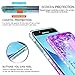 LeYi Compatible with Galaxy 2018/Orbit/Emerge 2018/J3V (3rd Gen)/Express Prime 3/ Star/Achieve Case w/Tempered Glass Screen Protector, Glitter Case for Samsung Amp Prime 3, Teal/Purple