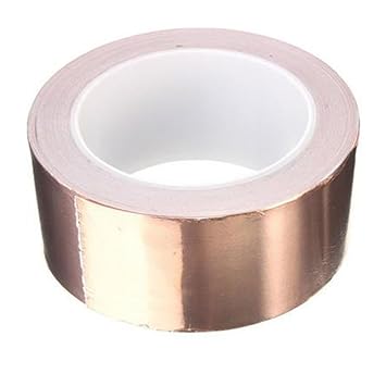 Demarkt EMI Tape Folie Klebeband Klebeband Selbstklebend Abschirmband Kupferfolie Kupferband Schneckenschutz für Gitarren und