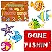 Gone Fishing Party Cutouts Colorful Fish for Classroom Bulletin Board 38 Count