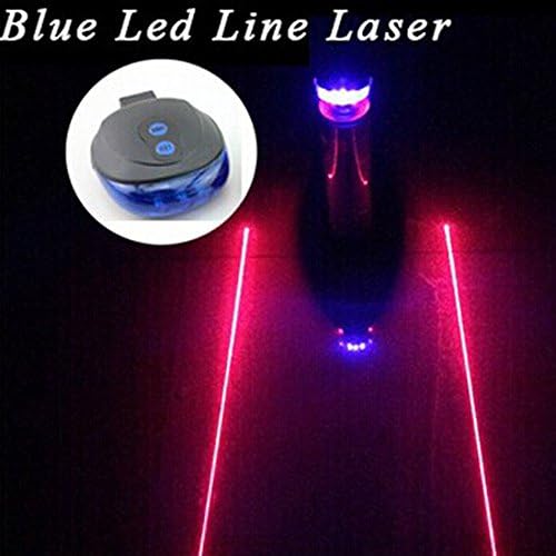 TOP YAO 5led+2laser Cycling Safety Bicycle Rear Lamp Waterproof Bike Laser Tail Light Headlight Warning Lamp Flashing