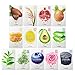 THESAEM Natural Facial Mask Sheet 21ml 13 Pack - Korean Skincare Moisturizing and Nourishing Facial Mask Sheet Variety Combo Pack