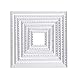 WJHWIP 7 Pcs Square Metal Cutting Dies Stencils Set DIY Scrapbook Album Paper Card Set Z