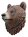 Ebros Brutus Realistic Large Brown Grizzly Bear Head Wall Decor 3D Plaque 15.5