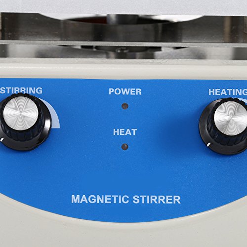 Happybuy Magnetic Stirrer 6.7 X 6.7Inch SH-3 Magnetic Mixer 500W 3000ml Magnetic Stirrer Hot Plate 1600 RPM Magnetic Stirrer with Free Stirring Rod