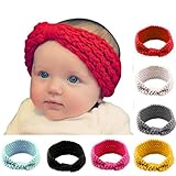 DZT1968® Baby Girl Wide Knit Turban Headband Head Wrap Hair Band Head Warm