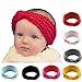 DZT1968® Baby Girl Wide Knit Turban Headband Head Wrap Hair Band Head Warm (Beige)