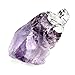 CrystalTears Irregular Handmade Raw Quartz Amethyst Healing Crystal Pendant Necklace