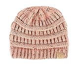 Kids No Pom Beanie - Confetti - Indi Pink