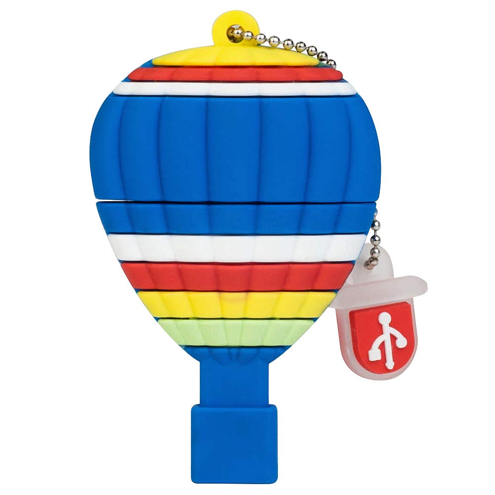 leizhan 32GB USB Flash Drive Blue Balloon Silicone Waterproof, Durable External Memory for Gifts