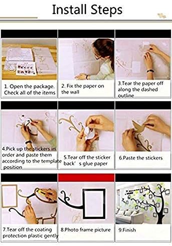 Alicemall 3D Tree Wall Sticker with Photo Frame, Family Tree Wall Decal, DIY Photo Tree Wall Sticker - Image 5