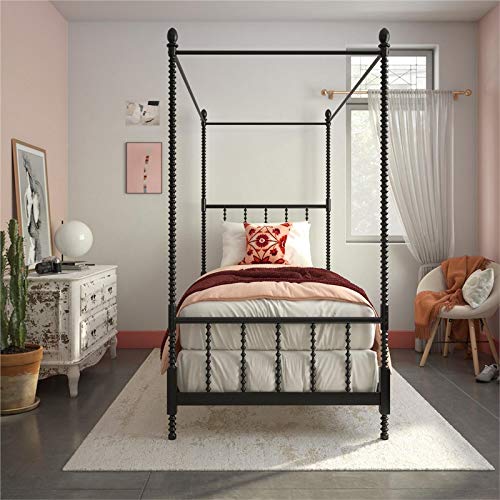 DHP Emerson Metal Canopy Bed in Twin Size Frame in Black Pricepulse