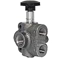 Reliable Aftermarket Parts SVS2 Two Way Hydraulic Single Selector Valve, Stainless Steel, 2500 PSI, 20 GPM, 1/2" FNPT/Threaded Ports, Flow Director