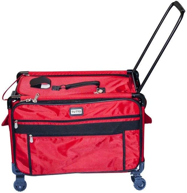 large sewing machine case on wheels