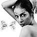 Body Tattoo Sticker, Fascigirl 4 Bohemian Rhinestone Crystal Mermaid Tears Stickers Halloween Rave Party Festival Metallic Shiny Gems Glitter Temporary Face Body Tattoos Jewels