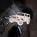 Wrenches & Bones Key Chain for Jeep Enthusiasts - Detailed JK/JKU/JL Stainless Steel Keychain for Jeep Wrangler Accessories Enthusiasts - Built (JK)