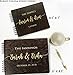 Personalized Wedding Guest Book Mr Mrs Wooden Rustic Vintage Bridal Black Mahogany Oak or Cocoa Unique Wood Hardcover Finish Options